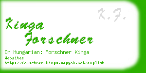 kinga forschner business card
